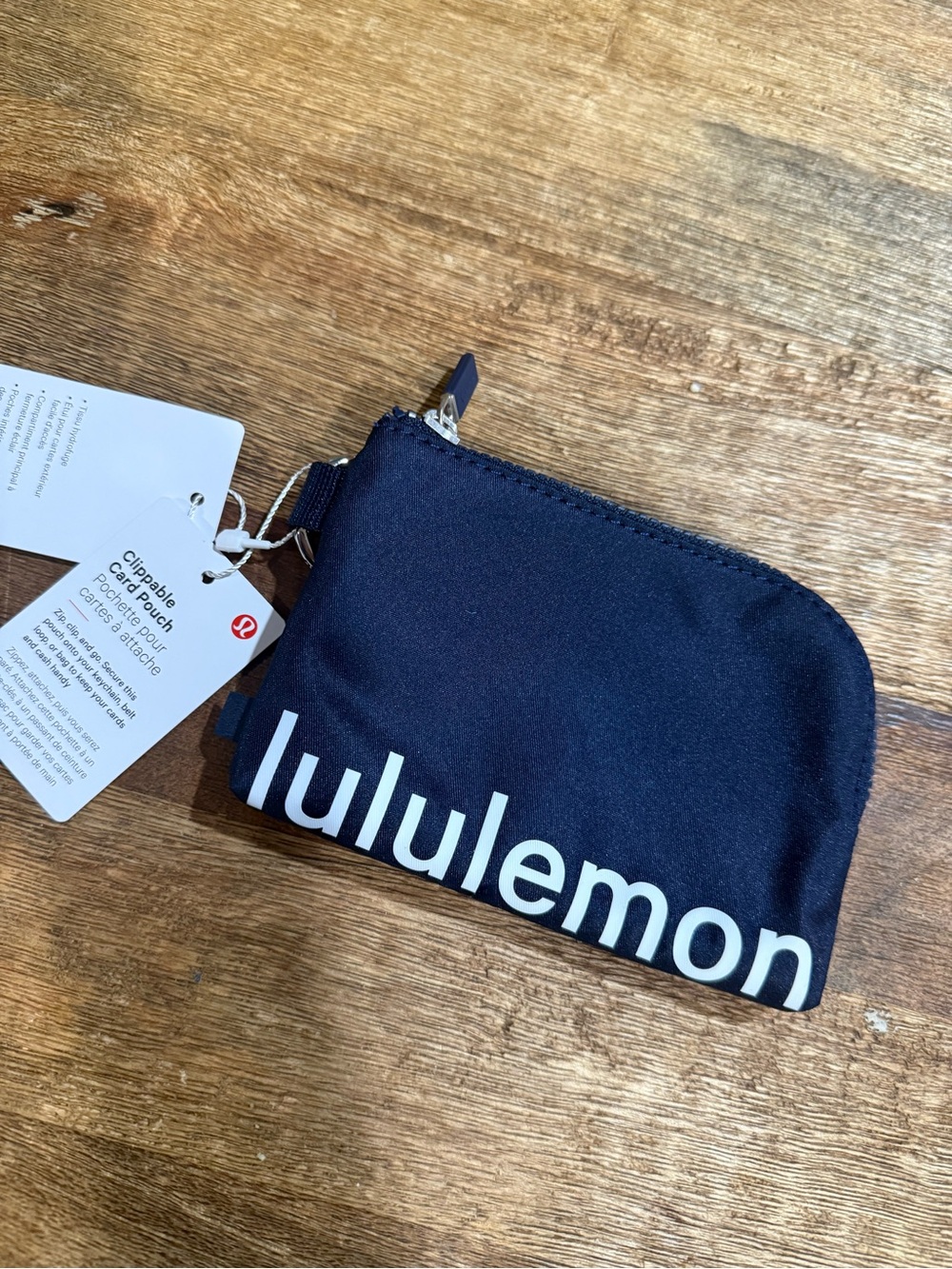 lululemon athletica Navy Blue Zip Clip Pouch
